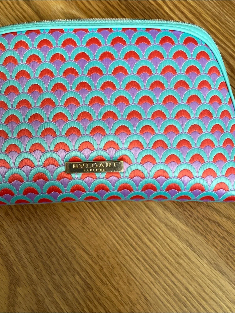 Bvlgari Parfums Elegant Pouch Makeup Bag Clutch Novelty New